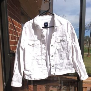 White jean jacket